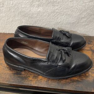 Allen Edmonds Black Loafers Shoes Size 13 Bridgeton Kiltie Tassel Wingtip
